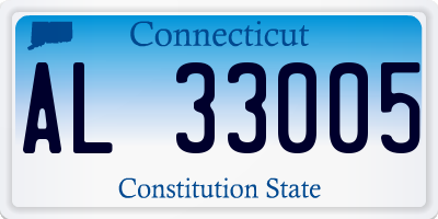 CT license plate AL33005
