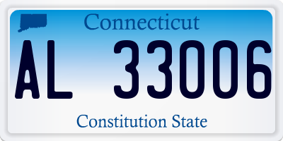 CT license plate AL33006