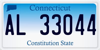 CT license plate AL33044