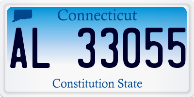 CT license plate AL33055