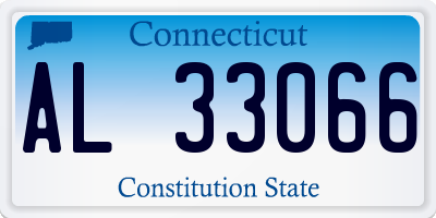 CT license plate AL33066
