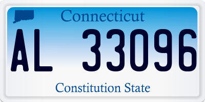 CT license plate AL33096