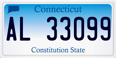 CT license plate AL33099