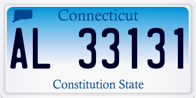CT license plate AL33131