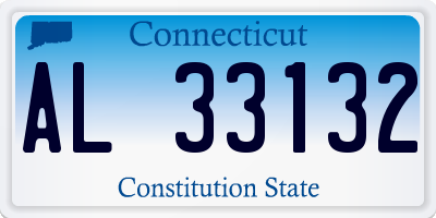 CT license plate AL33132