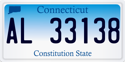 CT license plate AL33138