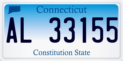 CT license plate AL33155