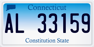 CT license plate AL33159