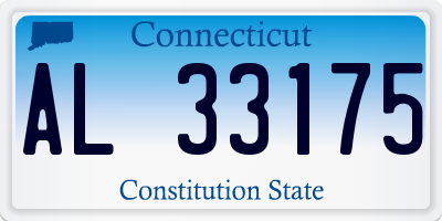 CT license plate AL33175