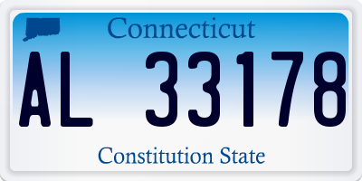 CT license plate AL33178