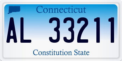 CT license plate AL33211