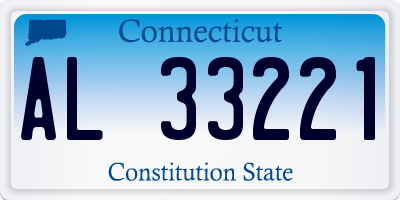 CT license plate AL33221