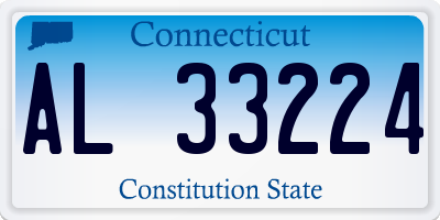 CT license plate AL33224