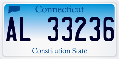 CT license plate AL33236