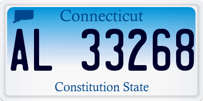 CT license plate AL33268