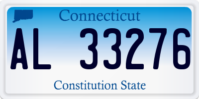CT license plate AL33276