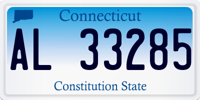 CT license plate AL33285