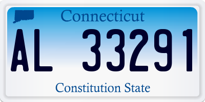 CT license plate AL33291