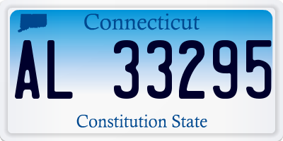 CT license plate AL33295