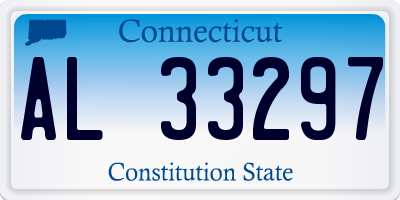 CT license plate AL33297