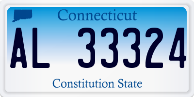CT license plate AL33324