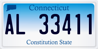 CT license plate AL33411