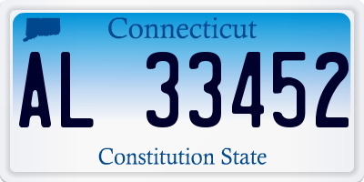 CT license plate AL33452