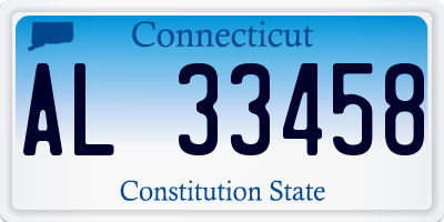 CT license plate AL33458