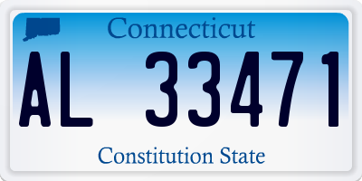 CT license plate AL33471