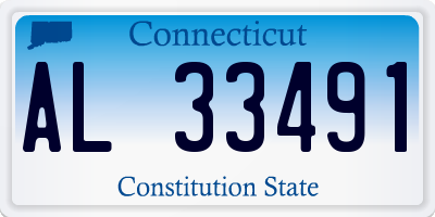 CT license plate AL33491