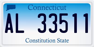 CT license plate AL33511