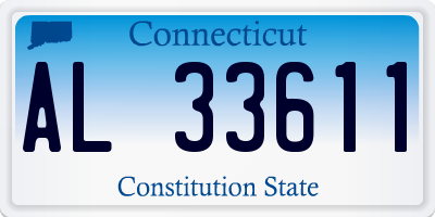 CT license plate AL33611