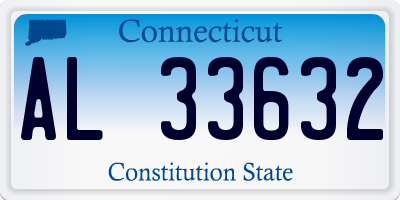 CT license plate AL33632