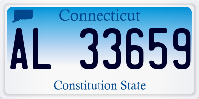 CT license plate AL33659