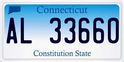 CT license plate AL33660