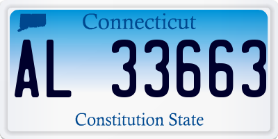 CT license plate AL33663