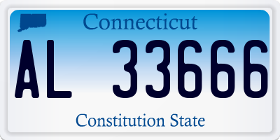 CT license plate AL33666