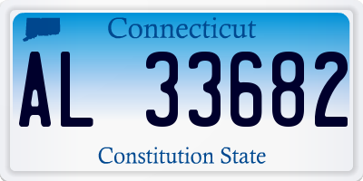 CT license plate AL33682