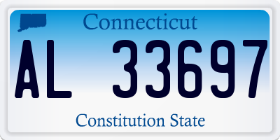 CT license plate AL33697