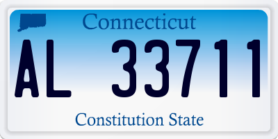 CT license plate AL33711