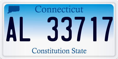 CT license plate AL33717