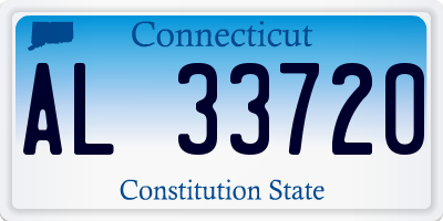 CT license plate AL33720