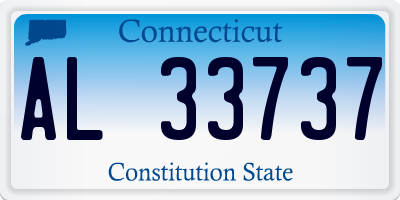 CT license plate AL33737