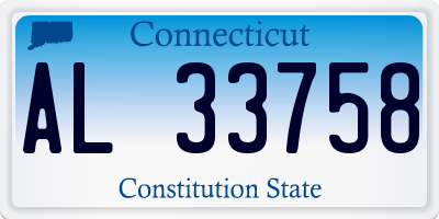 CT license plate AL33758