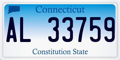 CT license plate AL33759