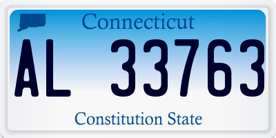 CT license plate AL33763