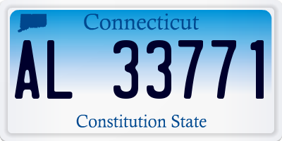 CT license plate AL33771