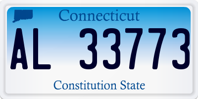 CT license plate AL33773