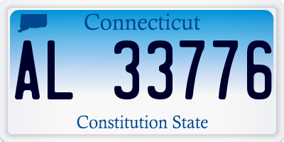 CT license plate AL33776