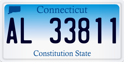 CT license plate AL33811